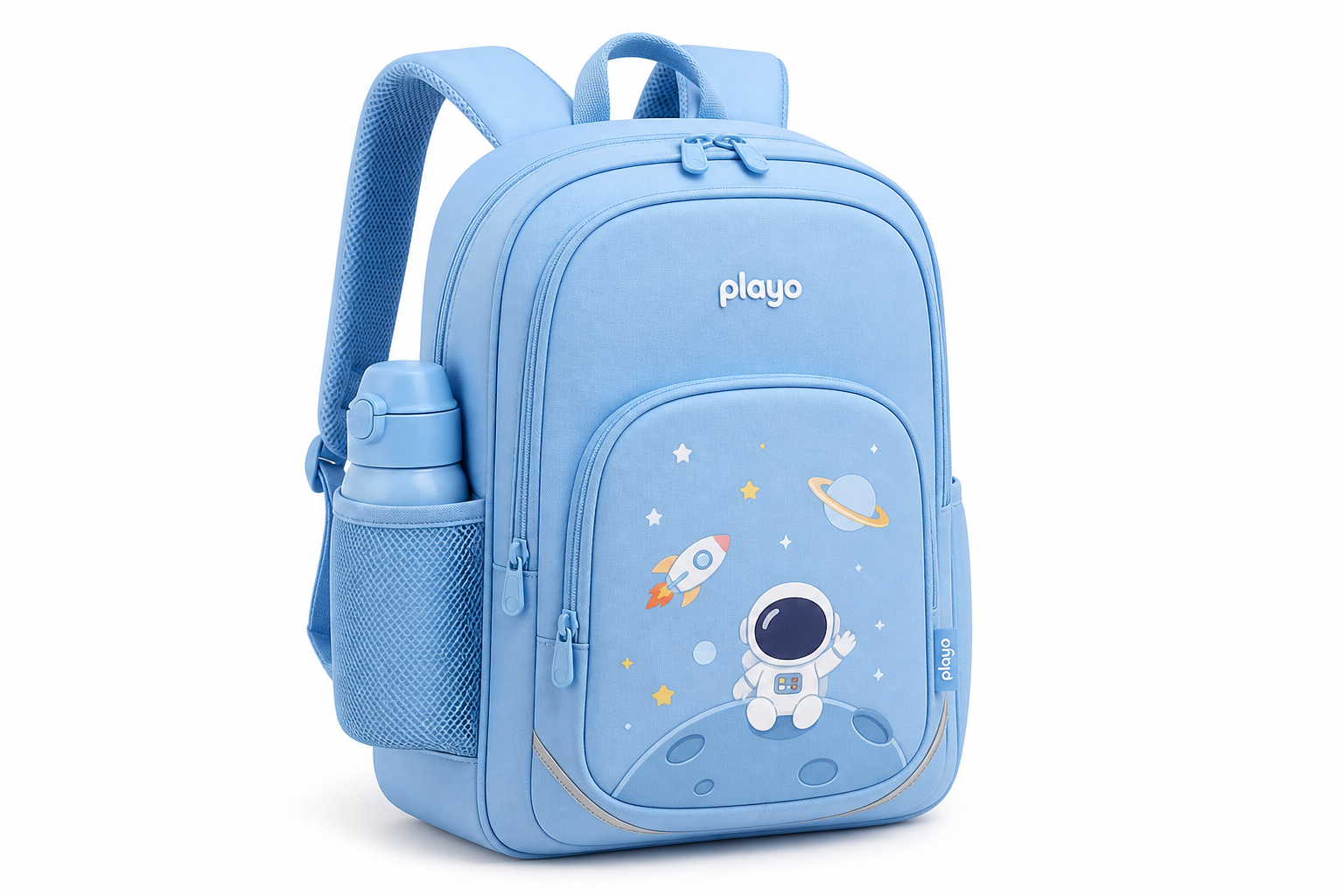 AI-generated concept image of PUDLO Ocean Blue kids backpack